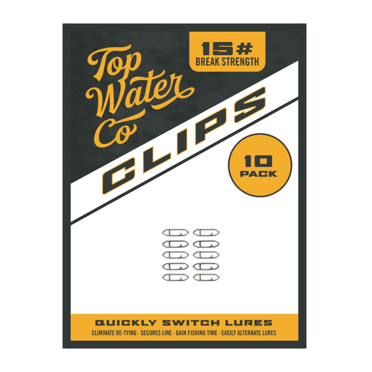 Topwater Co Speed Clips (15-45-70-120lbs)